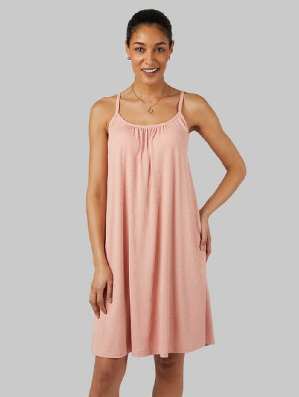 32 Degrees Blush Pink Midi Sleep Dress